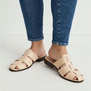 Madewell Dixson Fisherman Mule Clog Sandals Beige Size 5M